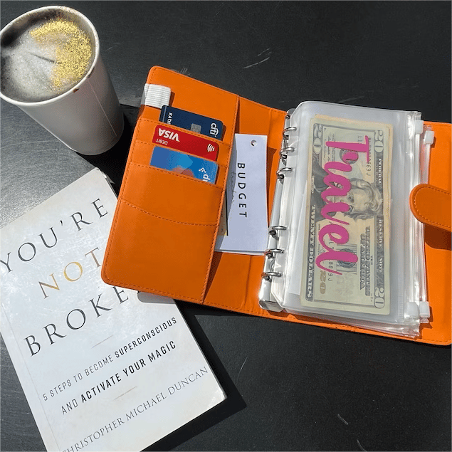 Hjemix | Budsjettpermanentbok med kontanter konvolutter