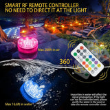 Hjemix | 4-Pack: Dekorative vanntette batteridrevne LED-lamper - 16 skiftende farger