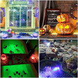 Hjemix | 4-Pack: Dekorative vanntette batteridrevne LED-lamper - 16 skiftende farger