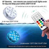Hjemix | 4-Pack: Dekorative vanntette batteridrevne LED-lamper - 16 skiftende farger