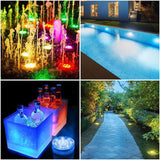 Hjemix | 4-Pack: Dekorative vanntette batteridrevne LED-lamper - 16 skiftende farger