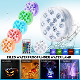 Hjemix | 4-Pack: Dekorative vanntette batteridrevne LED-lamper - 16 skiftende farger