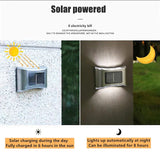 Hjemix | 4-delt: Sol utendørs 6 LED vanntette vegglamper