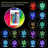 Hjemix | 4-Delt: Vanntette RGB LED Lyskastere
