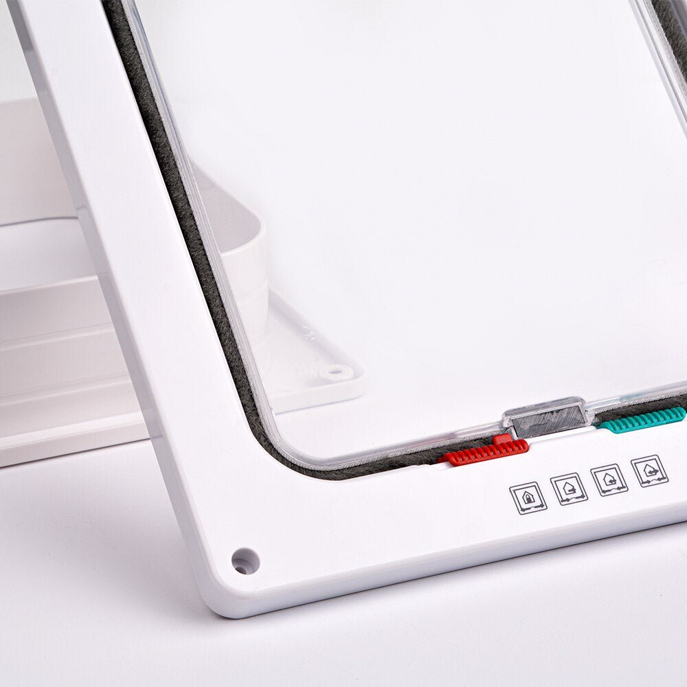 Hjemix | Faltedør med 4-vejs sikkerhedslås og katteklappetur