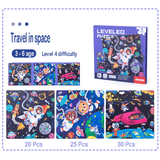 Hjemix | Tre 3-i-1 Magnetisk Avansert Falt Puslespill