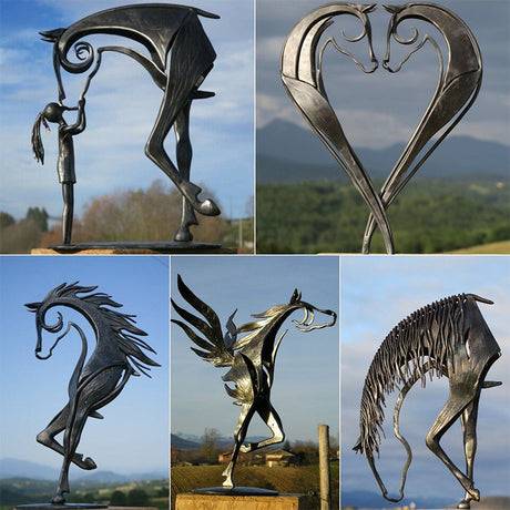 Hjemix | Kiss Hest Skulptur