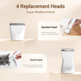 Hjemix | Ultimate Pet Grooming Kit - 4-i-1 Elektriske Klippere med 4 Utbyttbare Blader