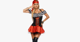 Hjemix | Kvinne Pirat Halloween Kostyme
