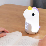 Hjemix | Unilora DreamLight Vekkerklokke | Enhjørning Design | Timer & LED Nattlampe | Barnerom Dekor