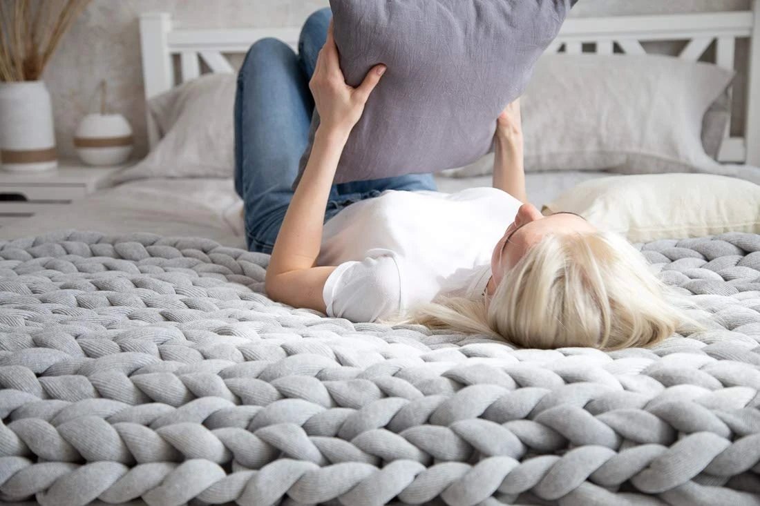 Hjemix | Chunky Strikket Teppet