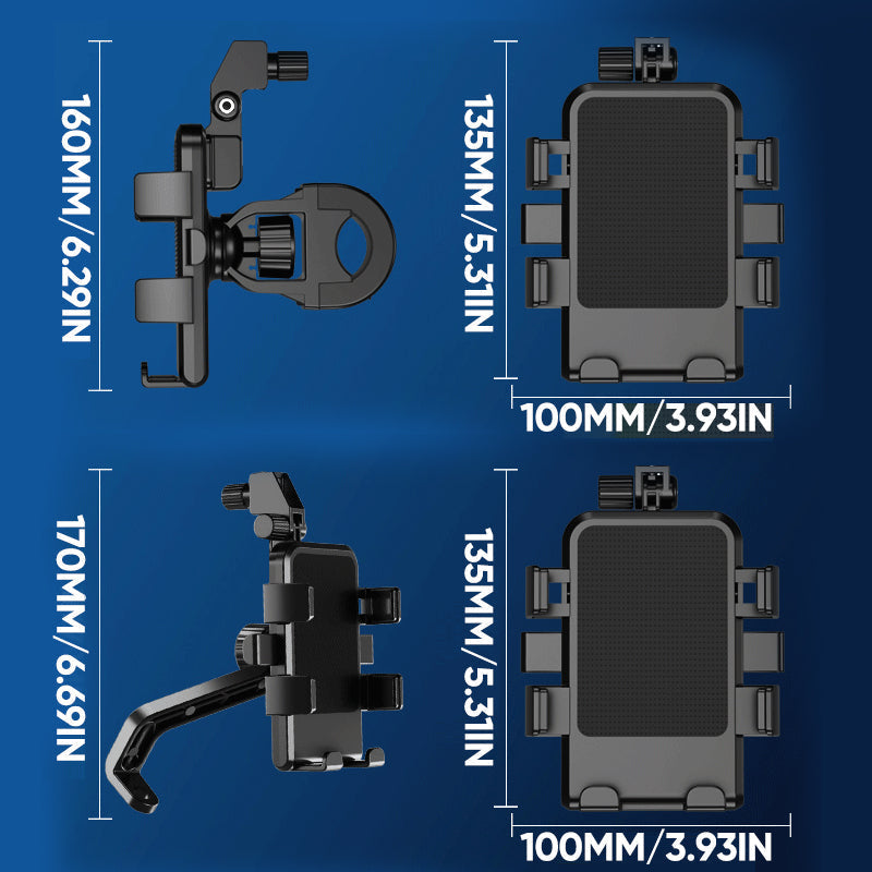 Hjemix | Motorsykkel Telefonholder med Paraply