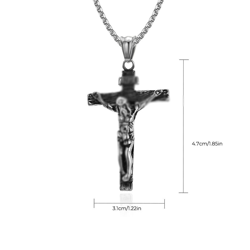 Hjemix | Titanium Steel Cross Pendant Necklace