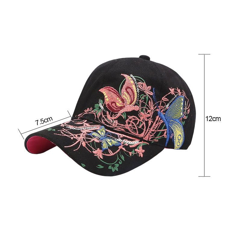 Hjemix | Justerbar Pustende Brodert Solhatt