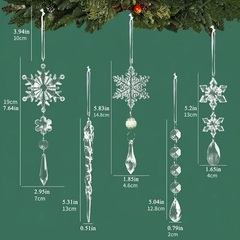 Hjemix | Jule Snøfnugg Ornamenter