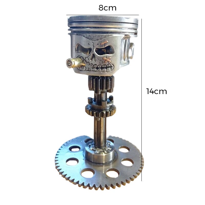 Hjemix | Piston Skull Face Skulptur