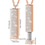 Hjemix | Secret I love you message bar necklace