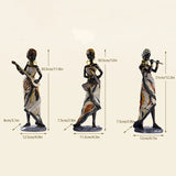 Hjemix | Afrikansk kvinnelig musiker skulptur