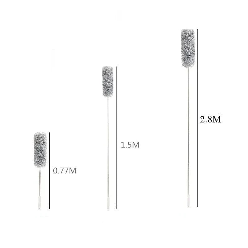 Hjemix | Uttrekkbar og vaskbar, buet støvkost i mikrofiber