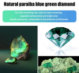 Hjemix | 6 Karat Paraiba Blågrønn Lotus Diamant Ring