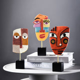 Hjemix | Abstrakt Pop Art Ansikt Hjem Skulptur