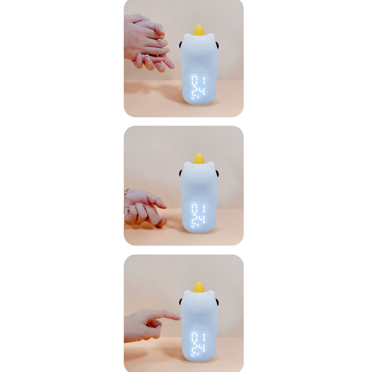 Hjemix | Unilora DreamLight Vekkerklokke | Enhjørning Design | Timer & LED Nattlampe | Barnerom Dekor