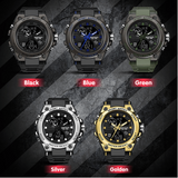 Hjemix | Sporty Dual-Display Mode Multifunctional Waterproof Luminous Men's Wristwatch