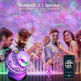 Hjemix | 4 I 1 Stjerne- og Galakse-Projektor med Bluetooth Høyttaler