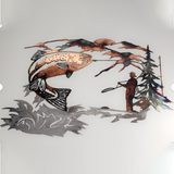 Hjemix | Solo Andjakt & Ørretfiske Scene Kreativ Metall Veggkunst Håndverk