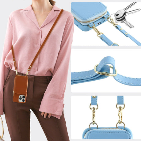 Hjemix | Telefondeksel med lommebok & slynge, crossover håndveske