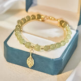 Hjemix | Hetian Jade Armbånd med Blad
