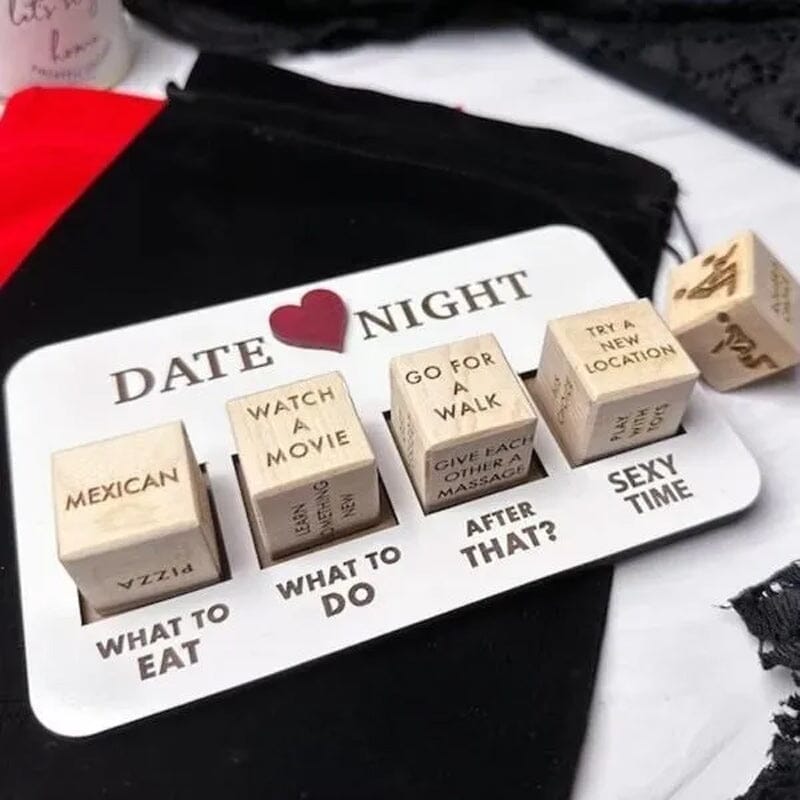 Hjemix | Morsomme Date Night Terninger Nattutgave - Årsdagsgave