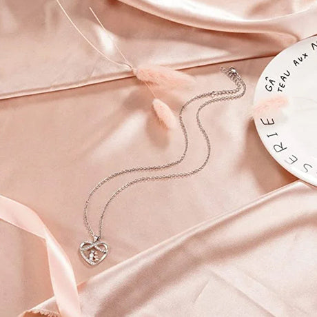 Hjemix | Elsker deg for alltid hjerte halskjede