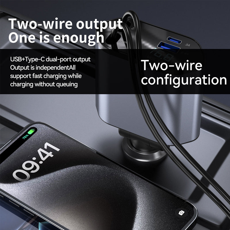 Hjemix | Fire-i-ett Bil Telefonlader