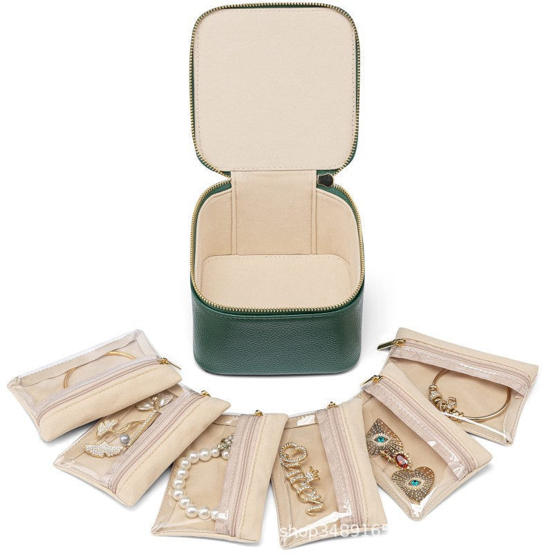 Hjemix | Lær smykkeboks for reise