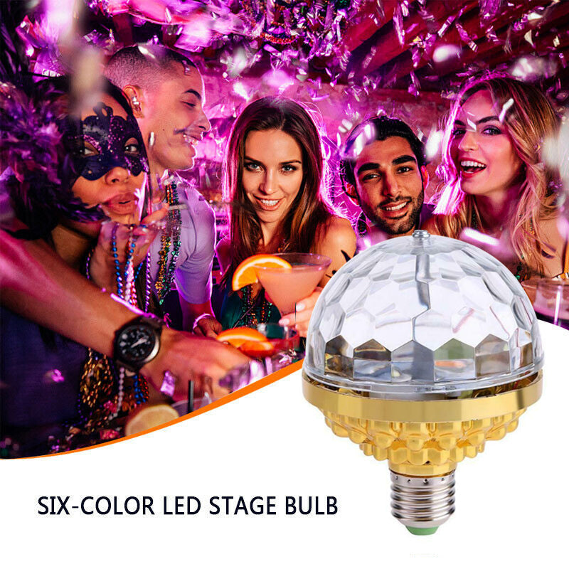 Hjemix | LED Disco Ball Fargerik Rotasjon Lys lampe