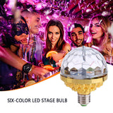 Hjemix | LED Disco Ball Fargerik Rotasjon Lys lampe