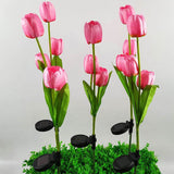 Hjemix | Solar Tulip Plenlys Utendørs Hage LED Tulipan Blomsterlys Bakke Stakelandskapslys