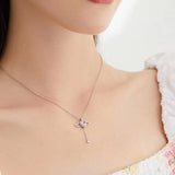 Hjemix | Pink Angel Wings Necklace