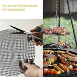 Hjemix | Teflon Non-stick BBQ Grill Mesh Mat for gjenbrukbar rengjøring