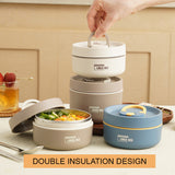 Hjemix | Bærbar Isolert Lunsjbeholder Sett