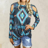 Hjemix | Trykt Langermet Crewneck Langermet T-skjorte