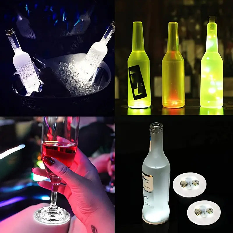 Hjemix | LED lysende flaske klistremerker og coasters