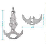 Hjemix | Rustfritt stål overlevelses foldbar grappling tyngdekraft krok