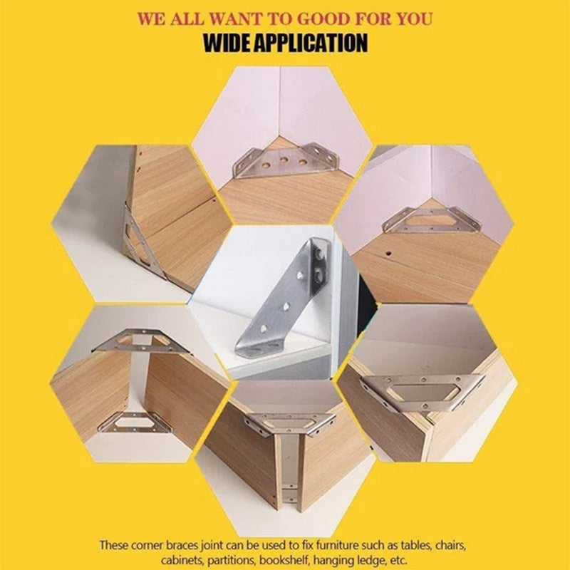 Hjemix | Universell rustfritt stål møbel hjørne tilkobling