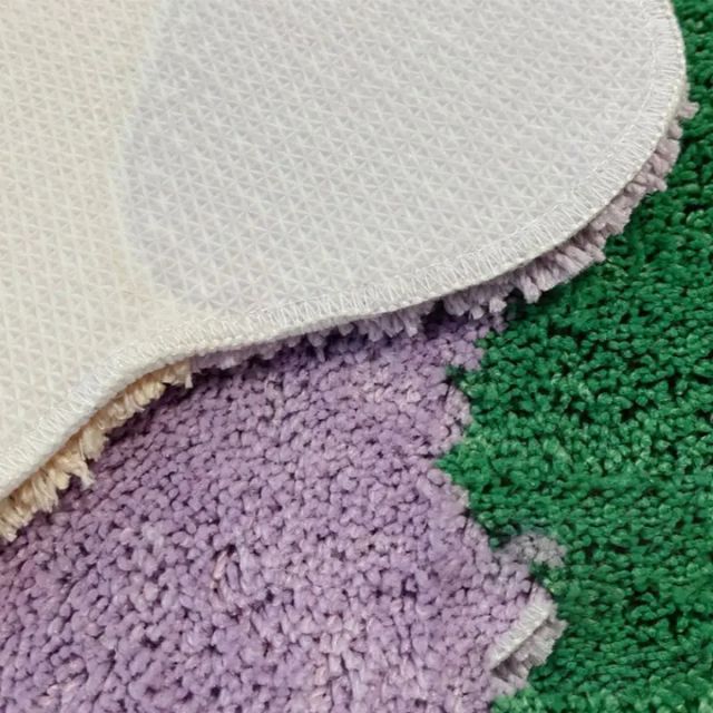Hjemix | Abstrakt Fargeblokk Teppet laget av Bomull-Polyester