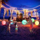 Hjemix | Pool Decoration LED Light 16 Farger Lysende Strandball