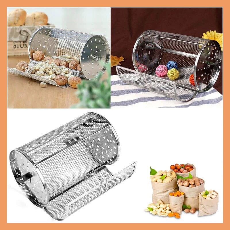 Hjemix | Rustfritt Stål Roterende Grill