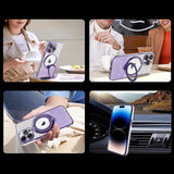 Hjemix | Magnetisk Glitterdeksel med Usynlig Stativ for iPhone