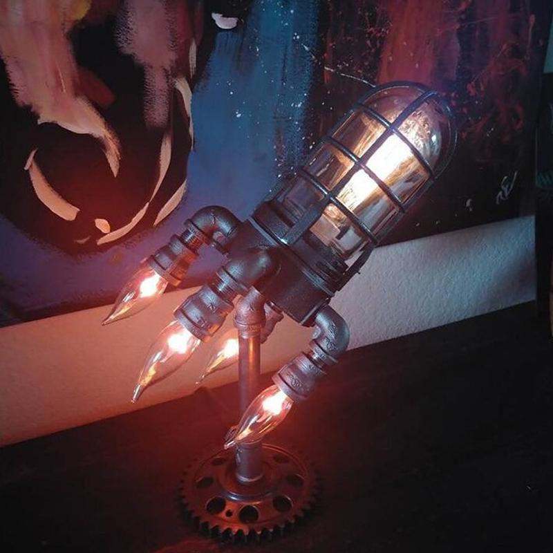 Hjemix | Steampunk Raketlampe